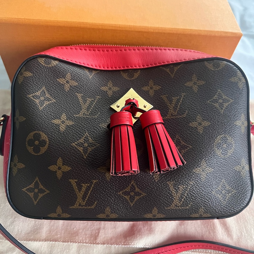 Louis Vuitton Monogram Saintonge Red